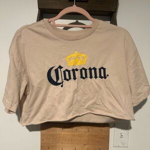 Corona Tan T-Shirt with Logo